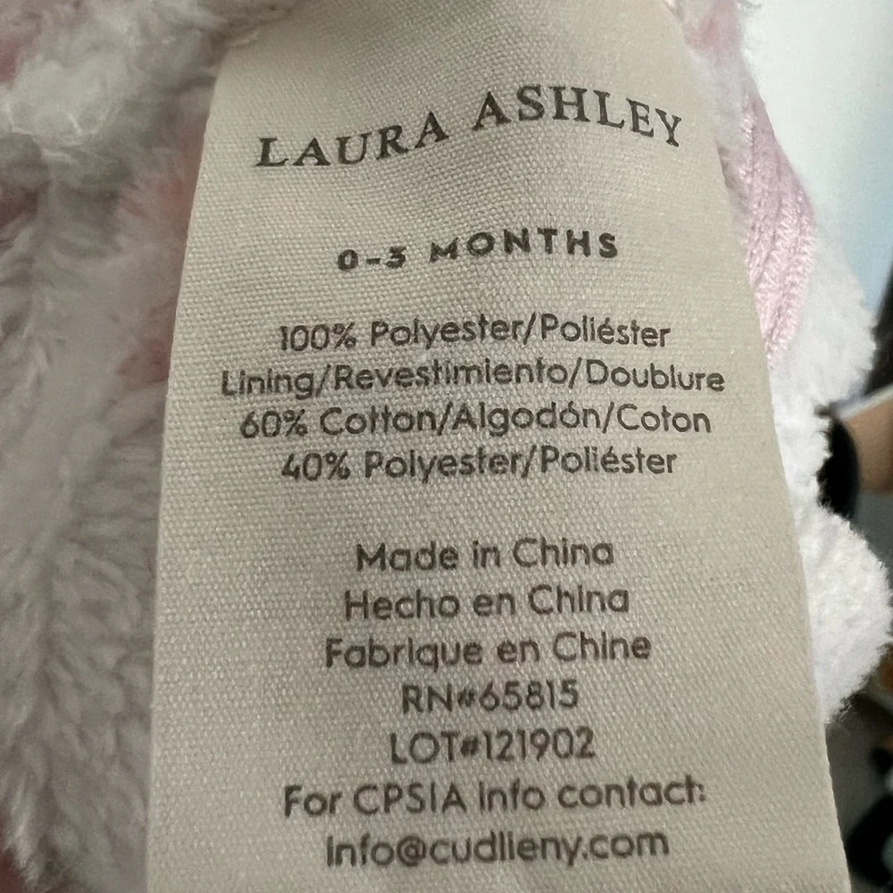 Laura Ashley Warm Zipper Onesie with hood
